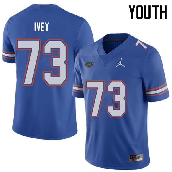 Jordan Brand Youth #73 Martez Ivey Florida Gators College Football Jerseys Sale-Royal - Click Image to Close